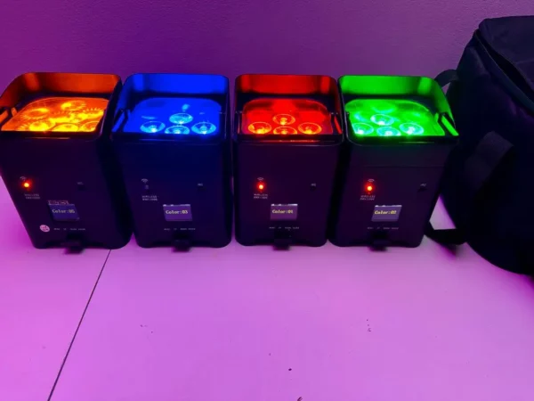 projecteur batterie led 6x18w RGBWAUV – Image 4